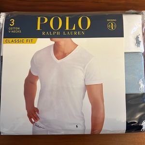 Pack of 3 Polo V-Neck T-shirts.